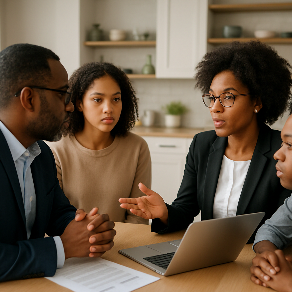 Discussion professionnelle en famille pour mieux choisir son orientation post-bac
