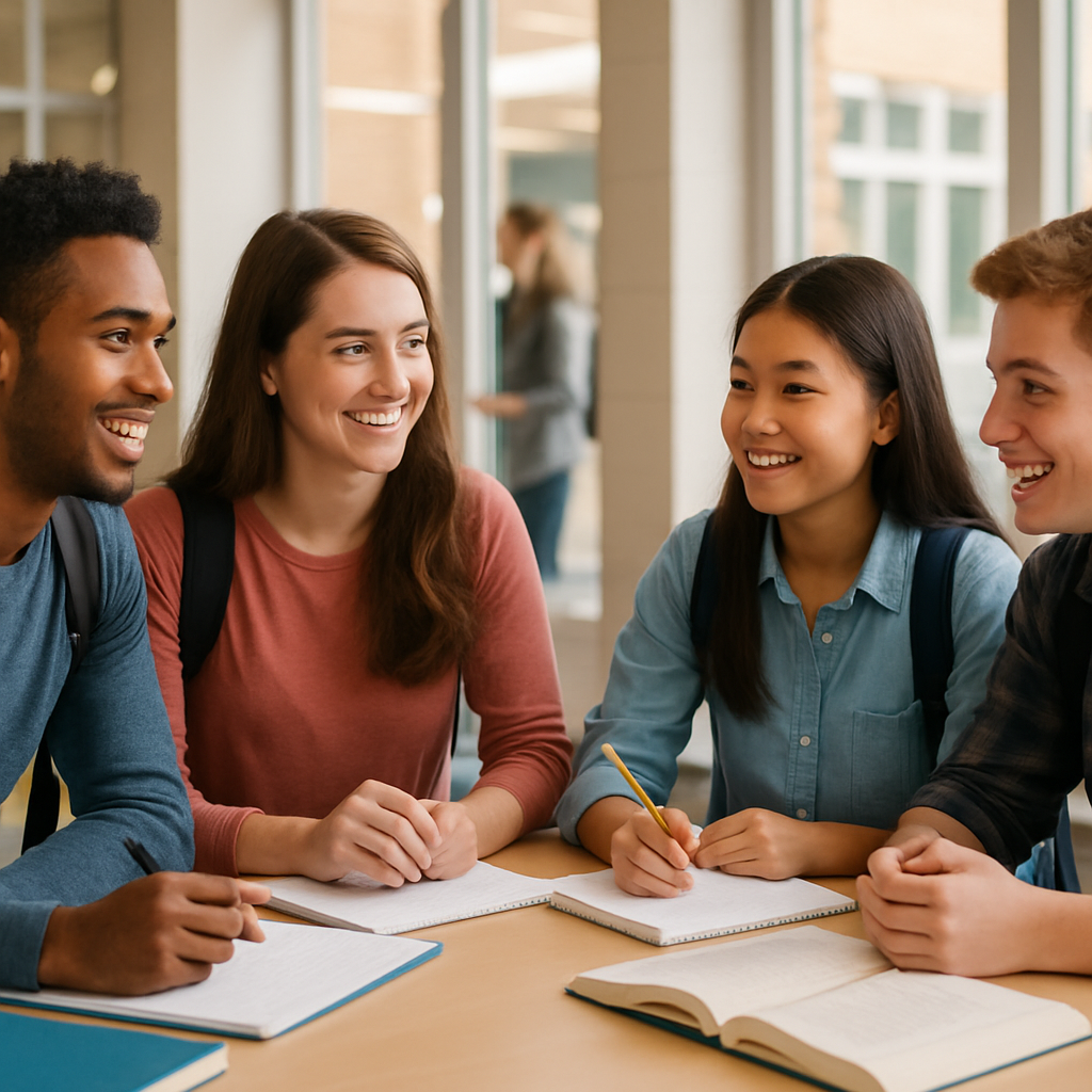 Échange entre étudiants et lycéens au Salon de l’Étudiant à Toulouse